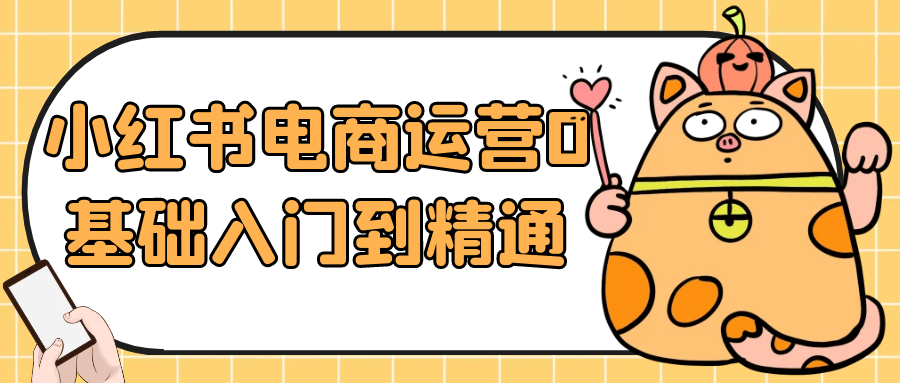 小红书电商运营0基础入门到精通-轻创副业圈