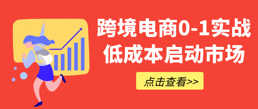 跨境电商0-1实战低成本启动市场-轻创副业圈
