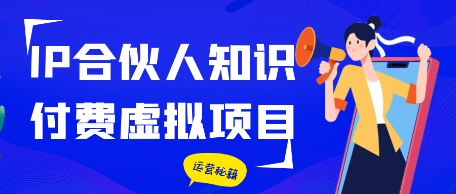 IP合伙人知识付费虚拟项目-轻创副业圈