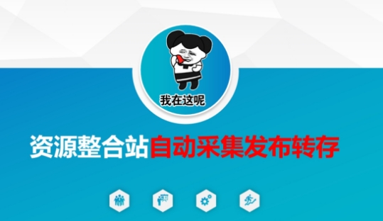 资源整合站自动采集发布转存，解放双手-轻创副业圈