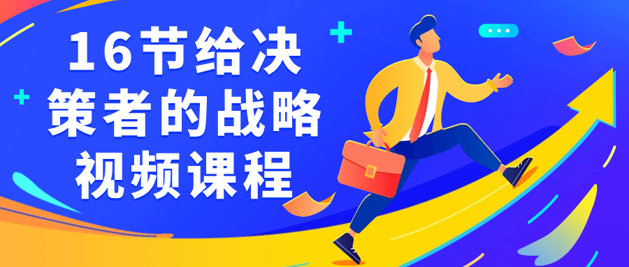 16节给决策者的战略视频课程-轻创副业圈