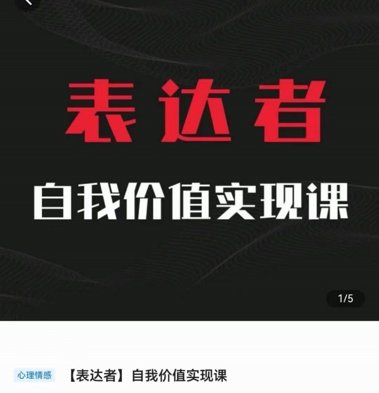 自我价值实现课，思辨盛宴极致表达-轻创副业圈