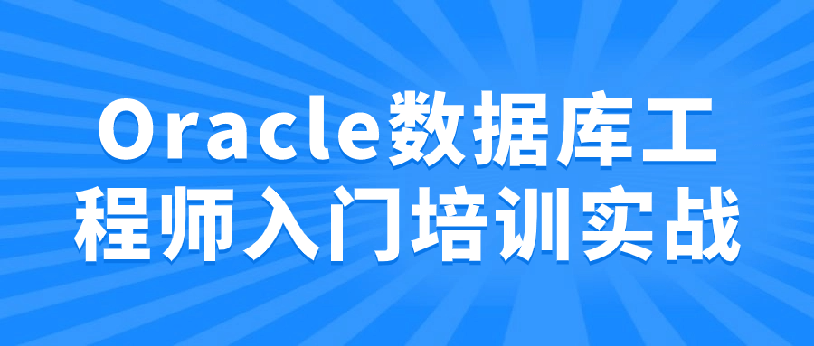 Oracle数据库工程师入门培训实战-轻创副业圈