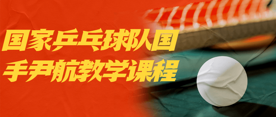 国家乒乓球队国手尹航教学课程-轻创副业圈