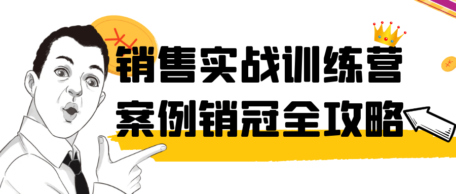 销售实战训练营案例销冠全攻略-轻创副业圈
