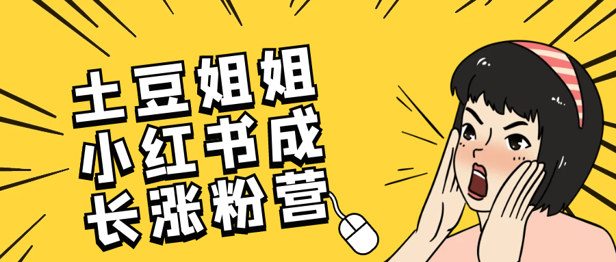 土豆姐姐小红书成长涨粉营-轻创副业圈