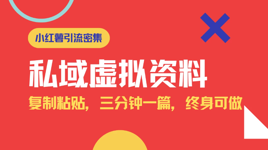小红书引流私域旅游虚拟资料玩法，复制粘贴，三分钟一篇图文，日入1000+保姆级教程-轻创副业圈