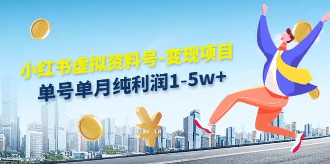 虚拟资料号变现项目，单月单号纯利润1W+，实操玩法分享-轻创副业圈
