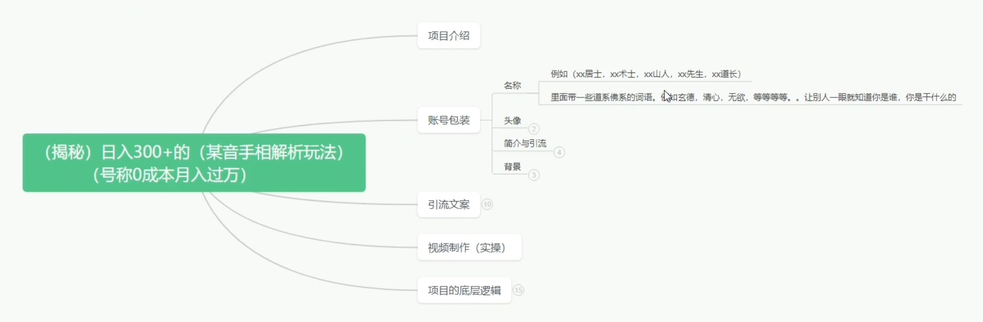 抖音手相解析玩法，聊聊天日入 300+，号称 0 成本月入过万
