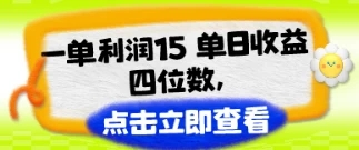 改手机套餐一单利润15，单日收益四位数，冷门蓝海项目-轻创副业圈