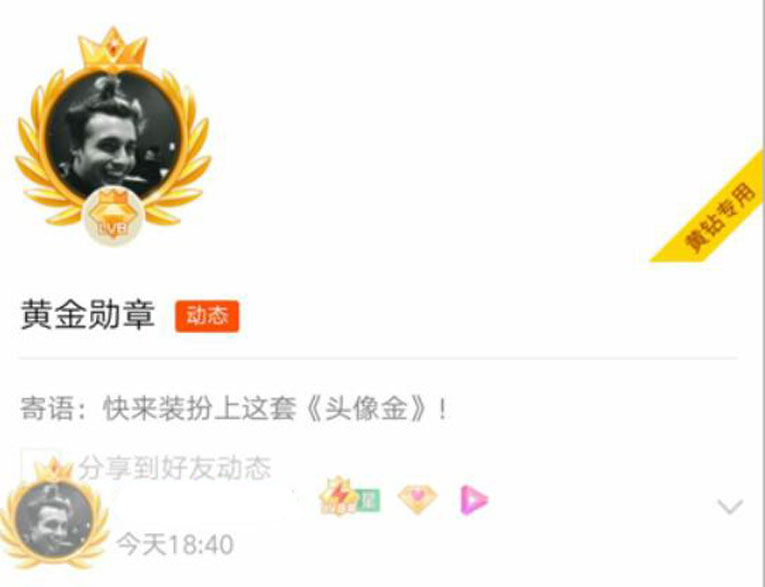 QQ空间金色头像框设置地址-轻创副业圈