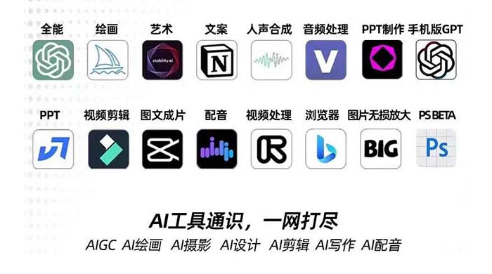 AIGC 全能特训营第 3 期：一次掌握 14 大主流 AI 工具，AI 工具通识，一网打尽-轻创副业圈