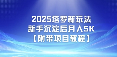 2025塔罗新玩法，新手沉淀后月入5K【附带项目教程】-轻创副业圈