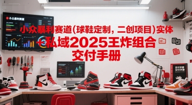 小众暴利赛道(球鞋定制，二创项目)实体+私域2025王炸组合 交付手册-轻创副业圈