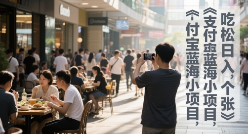 支付宝蓝海小项目，吃饭逛街拍个照，轻松日入1张-轻创副业圈