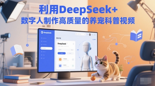 利用DeepSeek+数字人制作高质量的养宠科普视频-轻创副业圈