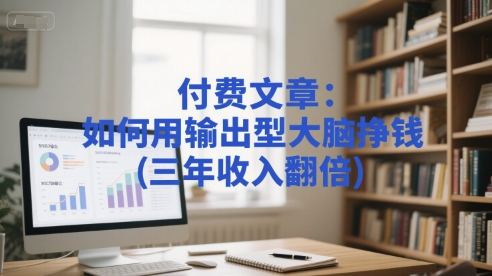 付费文章：如何用输出型大脑挣钱(三年收入翻倍)-轻创副业圈