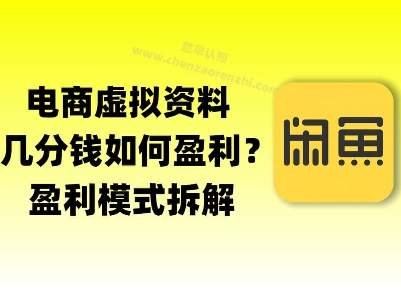 揭秘虚拟电商1分钱资料与卡券是如何获得收益的(详细拆解)-轻创副业圈