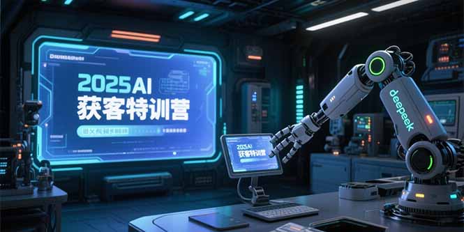 2025AI获客特训营，AI图文视频全制作，deepseek工具实操教学-轻创副业圈