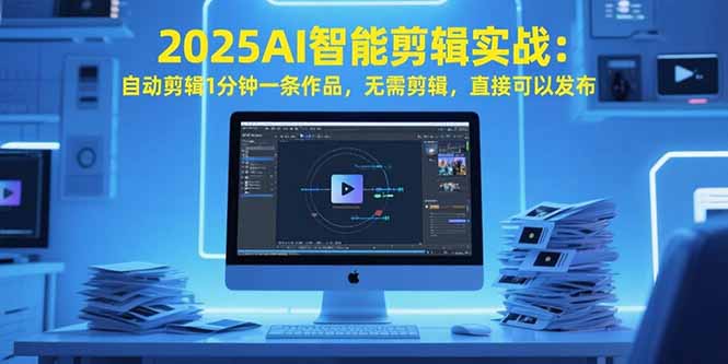 2025AI智能剪辑实战：自动剪辑1分钟一条作品，无需剪辑，直接可以发布-轻创副业圈
